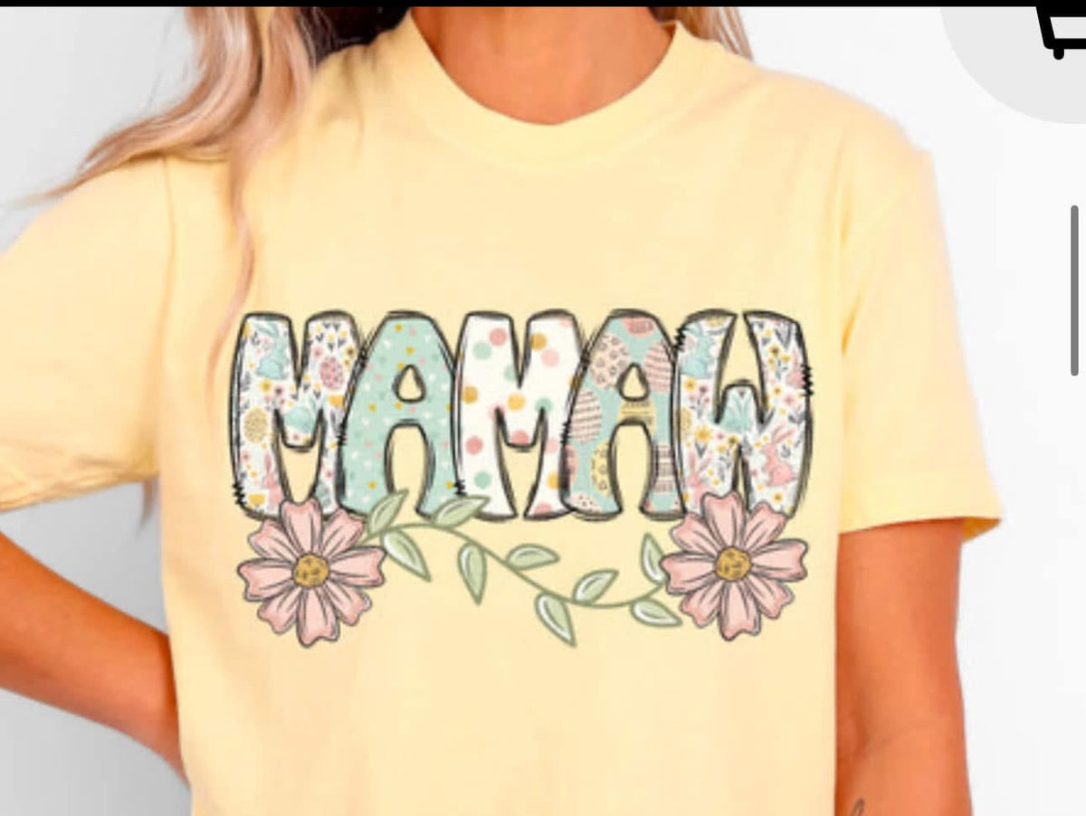 Mamaw blue easter (SDD) DTF transfer