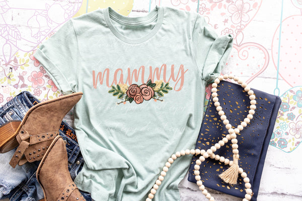 Mammy boho floral DTF TRANSFER