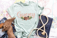 Gammy boho floral DTF TRANSFER