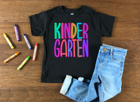 Bright Color School - Kindergarten DTF TRANSFER