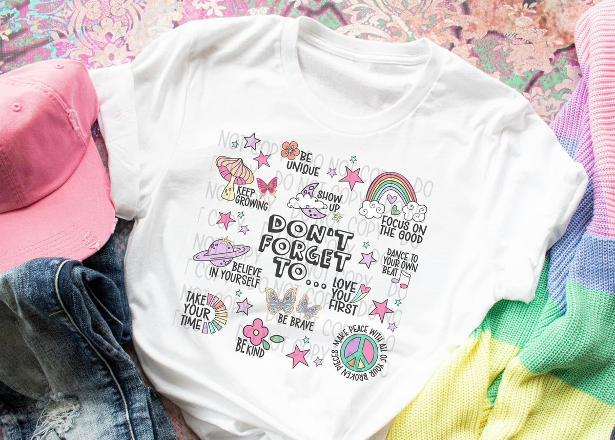 Don’t forget to affirmations DTF TRANSFER