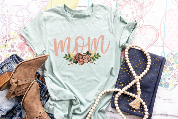 Mom boho floral DTF TRANSFER