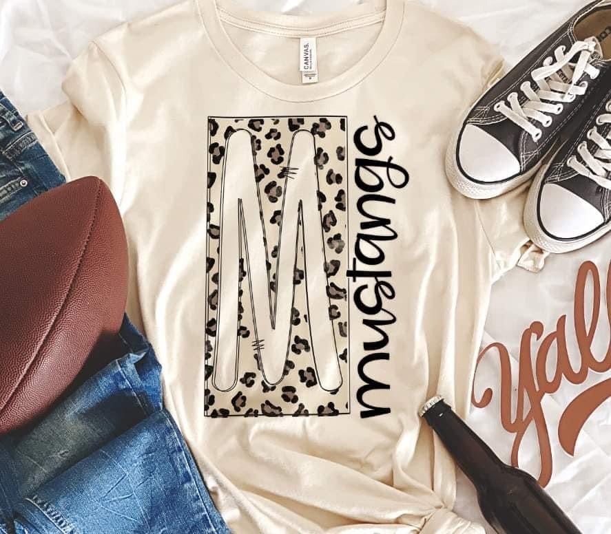 Leopard M Mustangs DTF Transfers