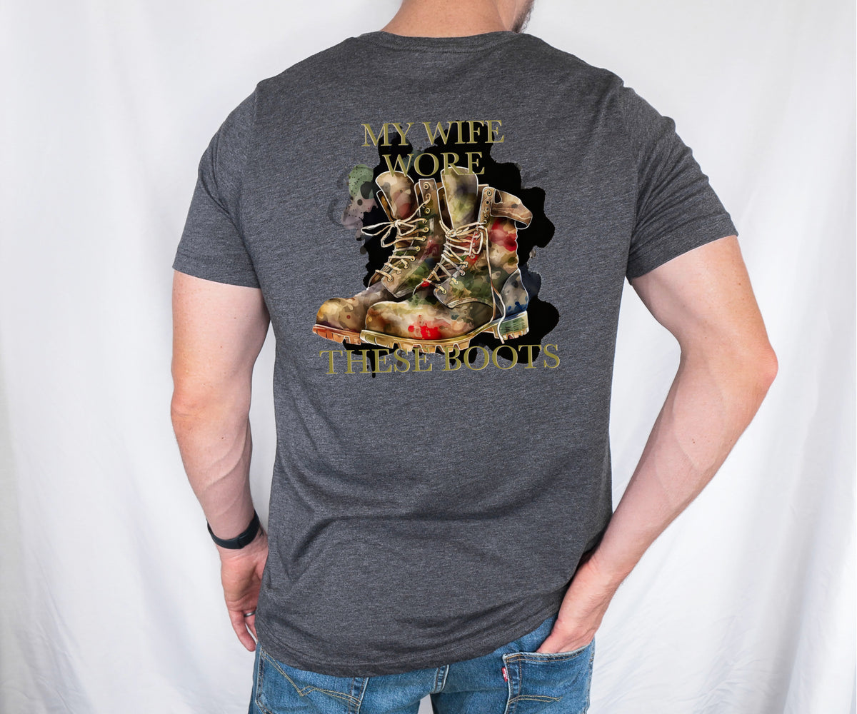 My wife wore these boots DTF TRANSFER