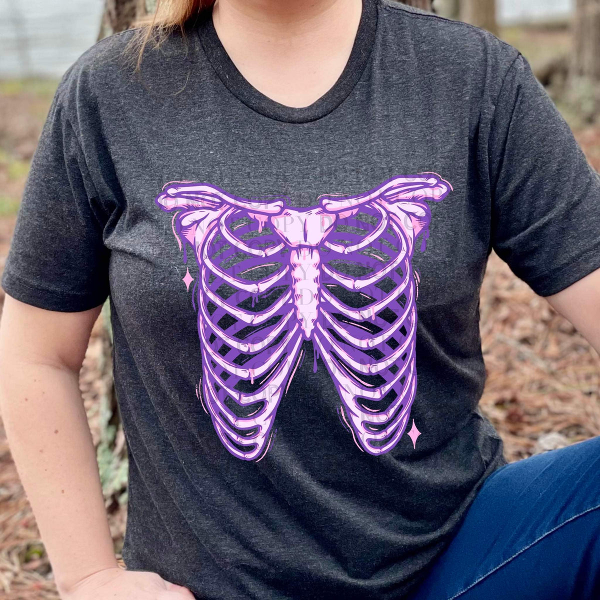 Purple Ribs DTF TRANSFER