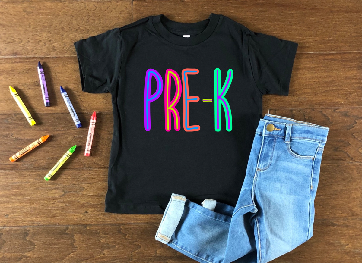 Bright Color School - Pre k DTF TRANSFER