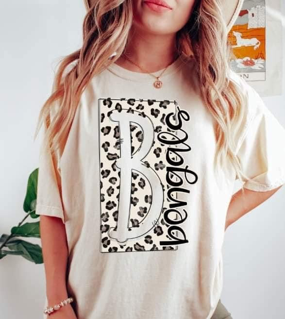 Leopard B Bengals DTF Transfers