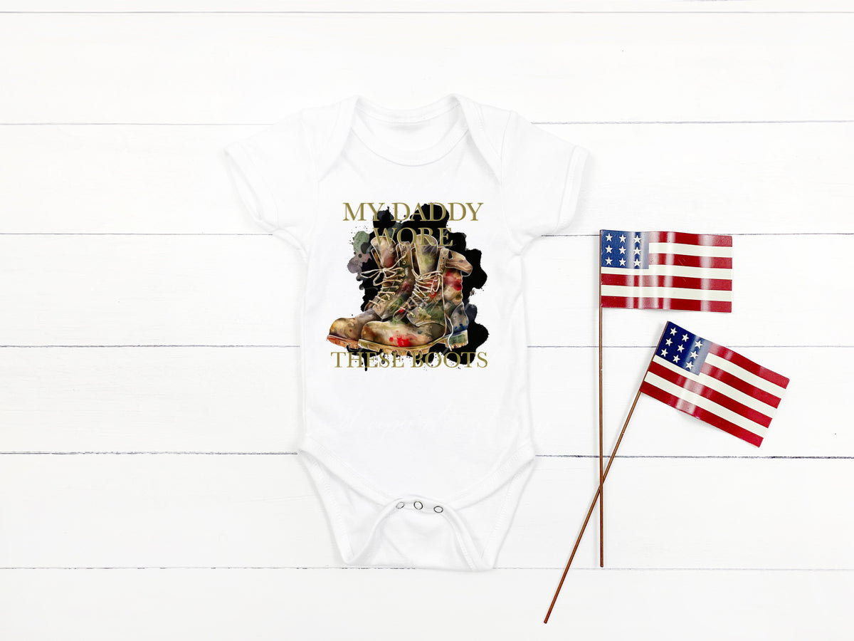 My daddy wore these boots DTF TRANSFER