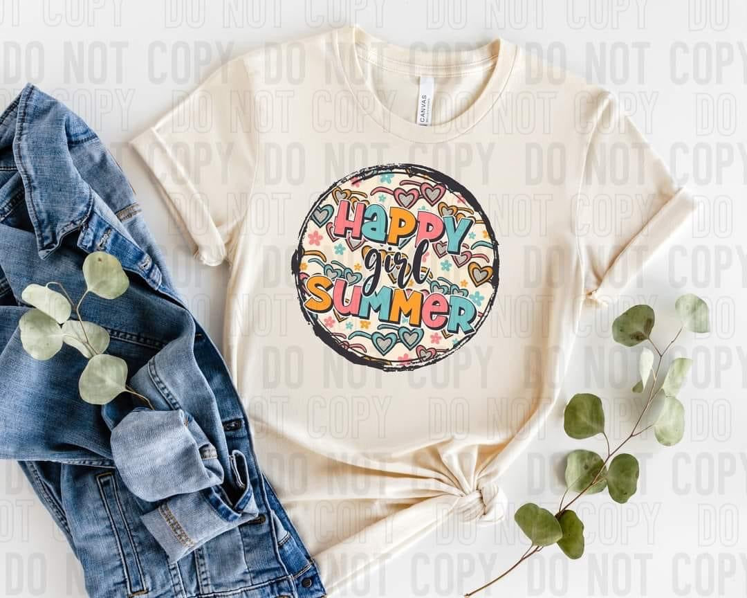 Happy Girl Summer DTF TRANSFER