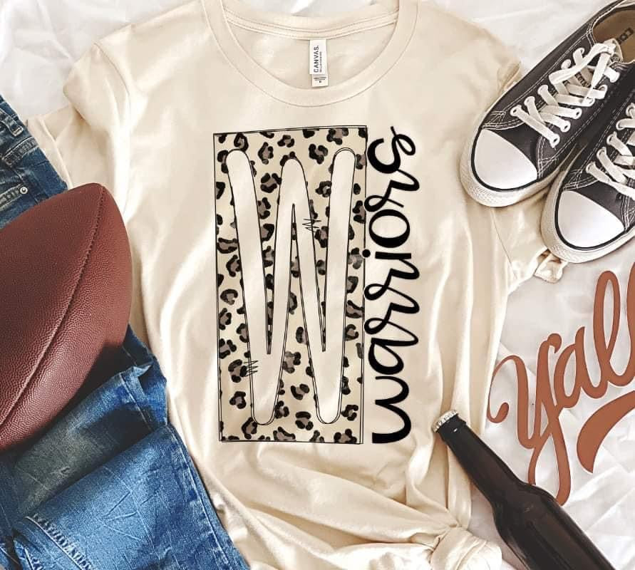 Leopard W Warriors 8008 DTF Transfers