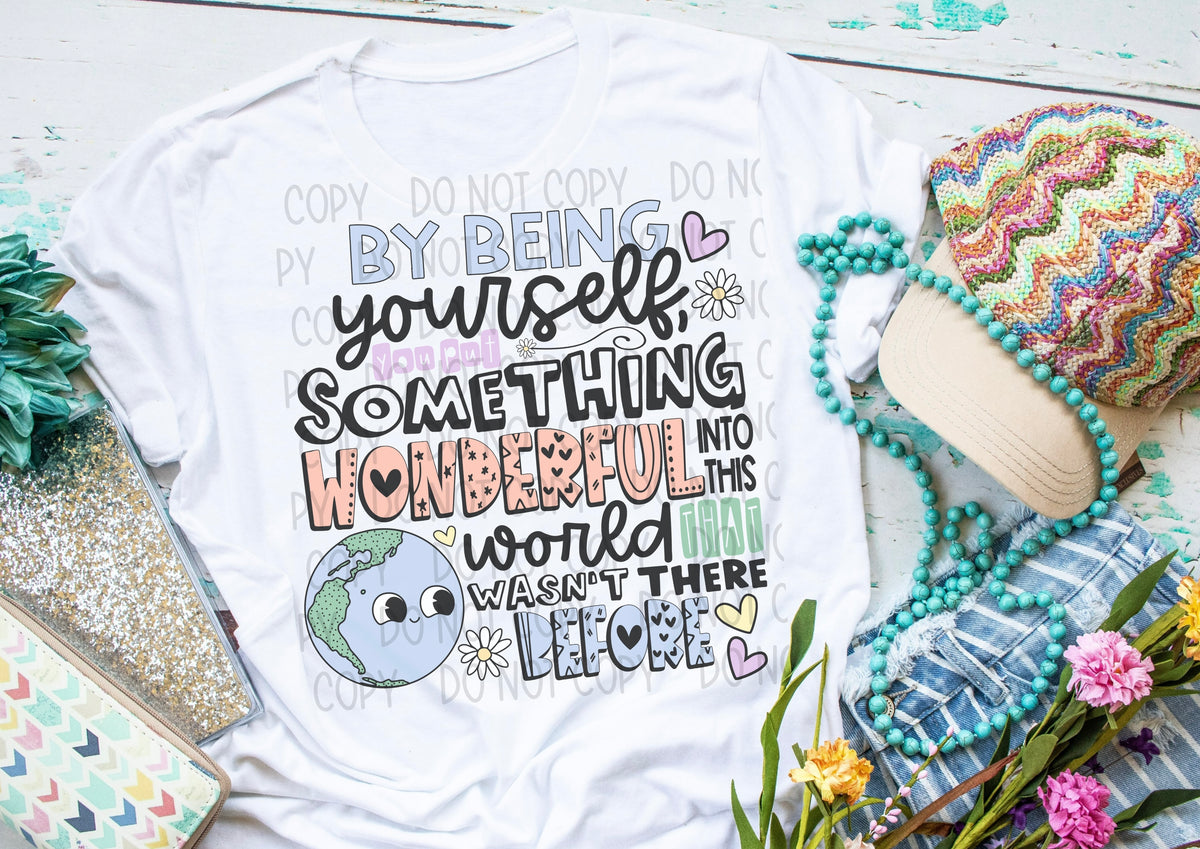 By Being Yourself DTF transfer