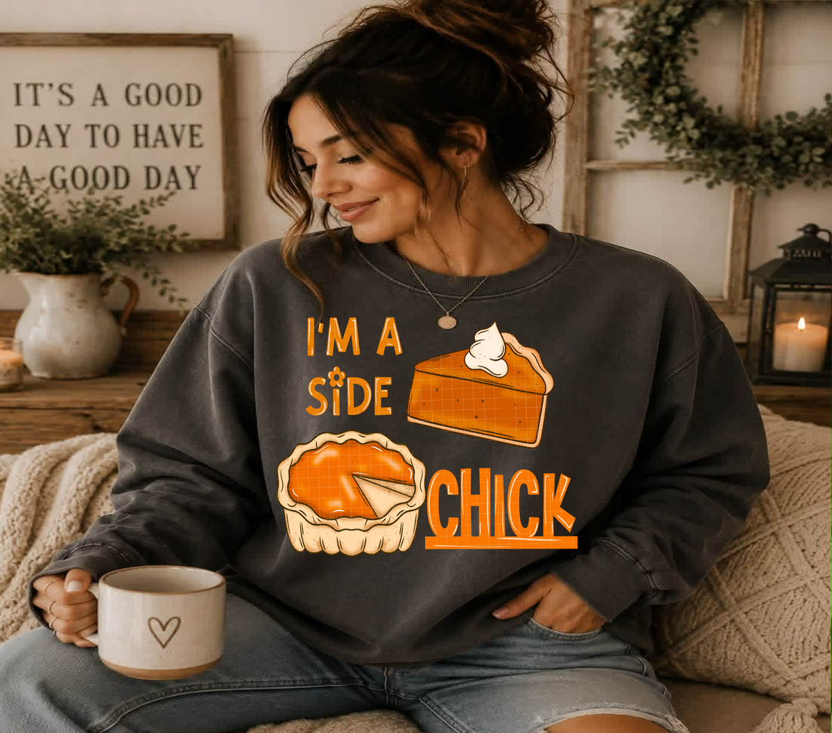 I'm a side chick pumpkin pie (Linda) DTF Transfer