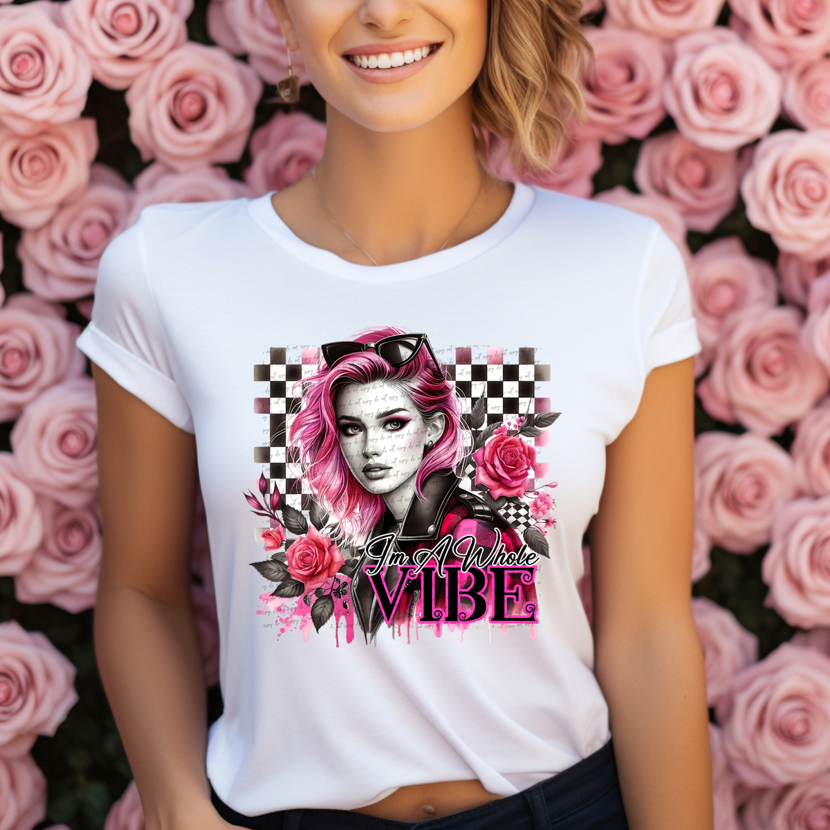 I'm A Whole Vibe Floral 61930 DTF transfer