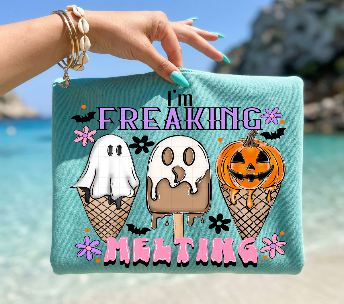 I'm freaking melting spooky ice cream (Linda) DTF Transfer