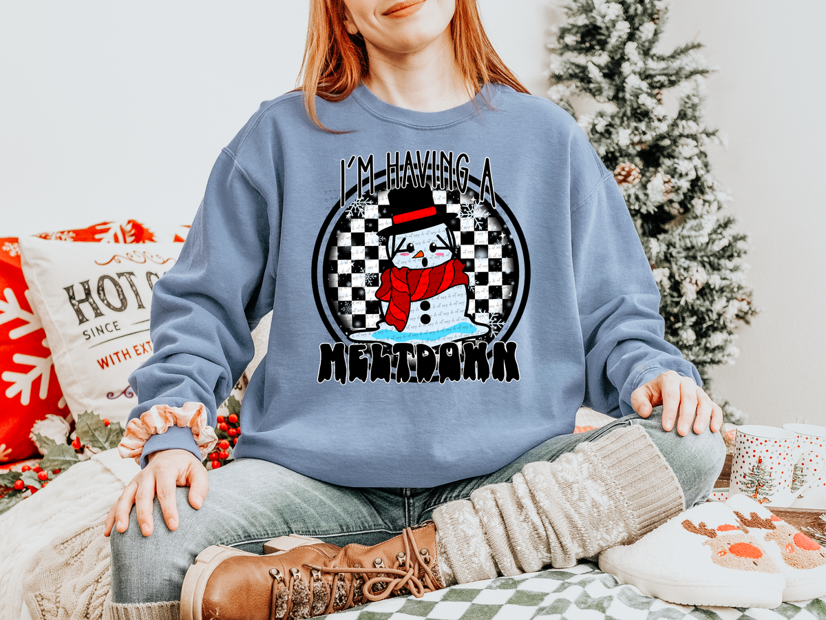 I'm Having A Meltdown Snowman 42779 DTF transfer