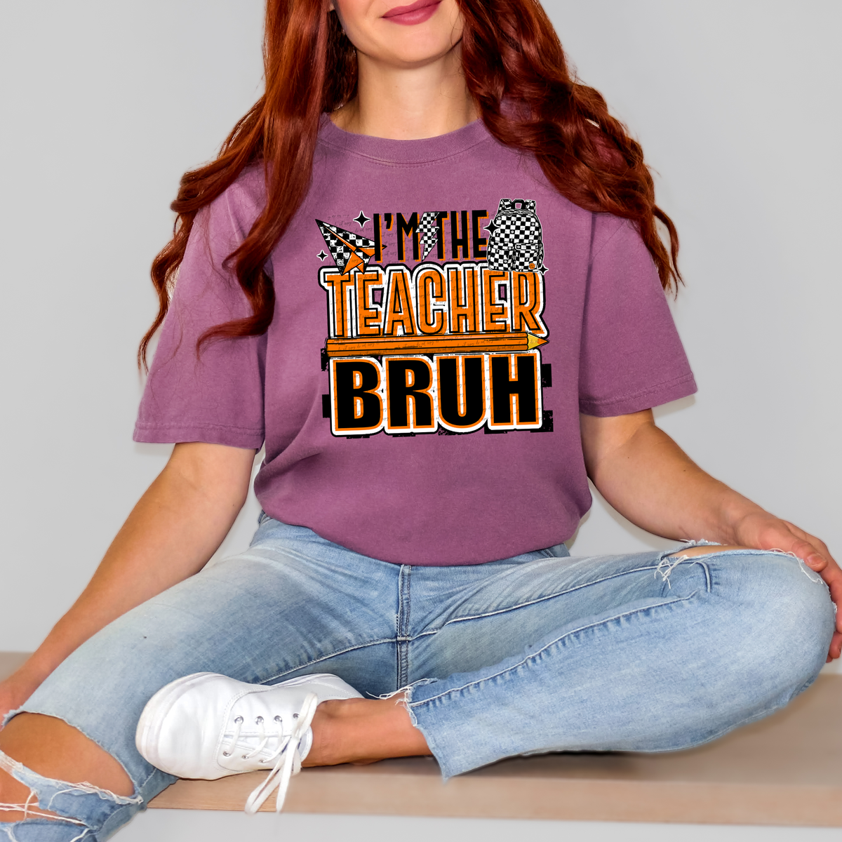 I'm The Teacher Bruh 46464 DTF transfer