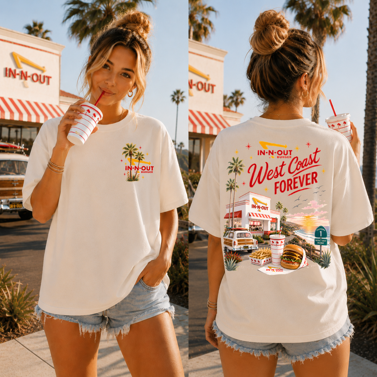 West coast forever (BACK ONLY) (Parker) DTF Transfer