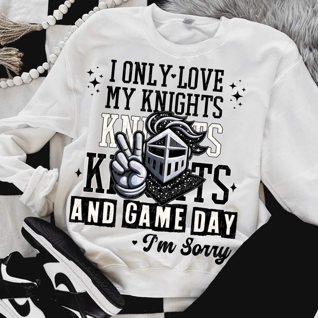 I Only Love My Knights And Game Day I'm Sorry (VIRGO) 66818 DTF transfer