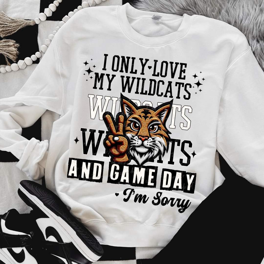 I Only Love My Wildcats And Game Day I'm Sorry (VIRGO) 66830 DTF transfer