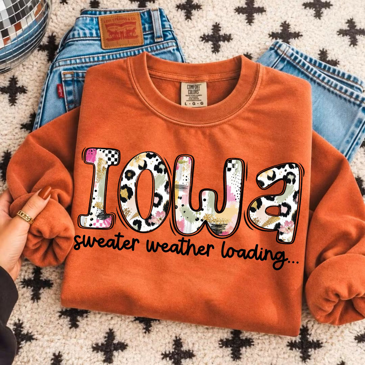 Indiana sweater weather loading (Vehement) DTF Transfer