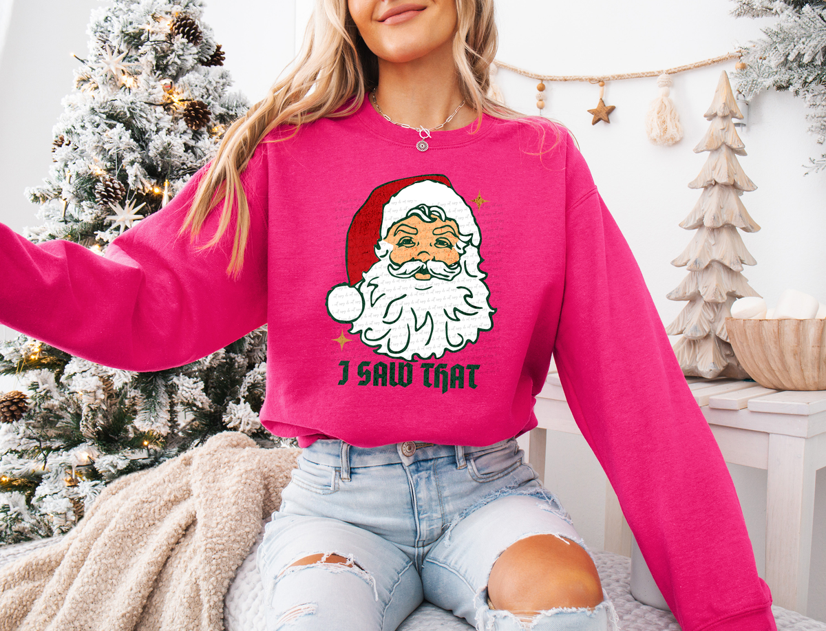 I Saw That Santa Head 59936 DTF Transfer