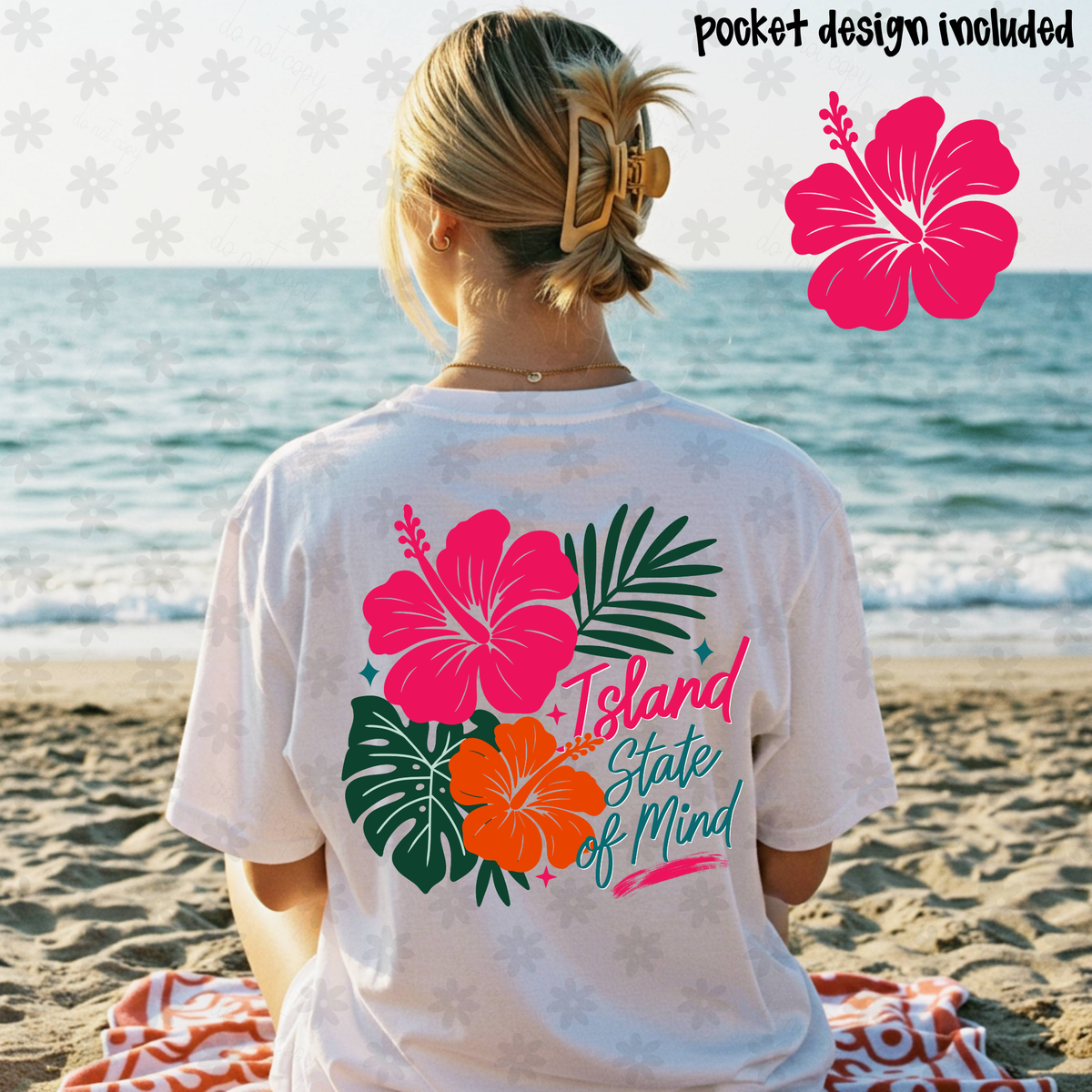 Island state of mind (BACK ONLY) (Dyed) DTF Transfer