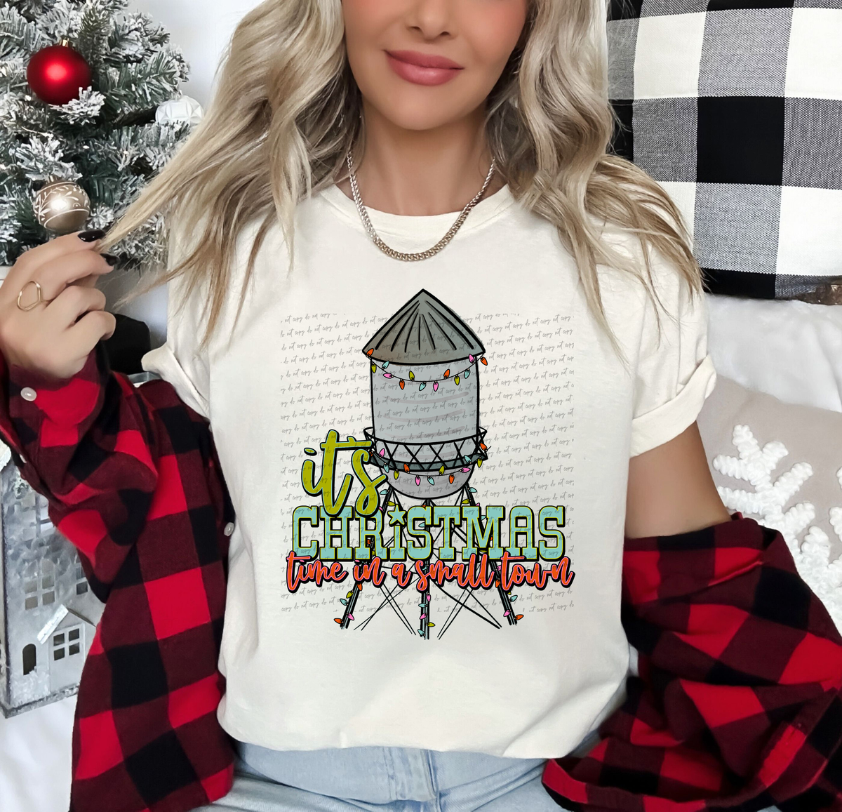 It's Christmas Time In Small Town 69405 DTF transfer