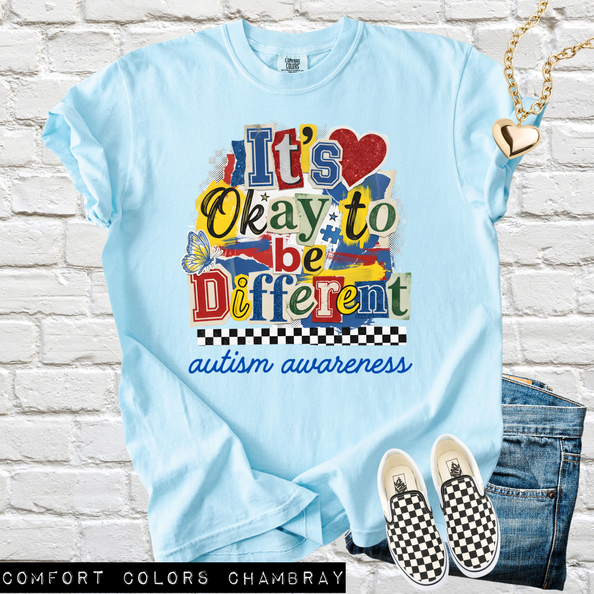 Its okay to be different (autism awareness) (parker) DTF Transfer