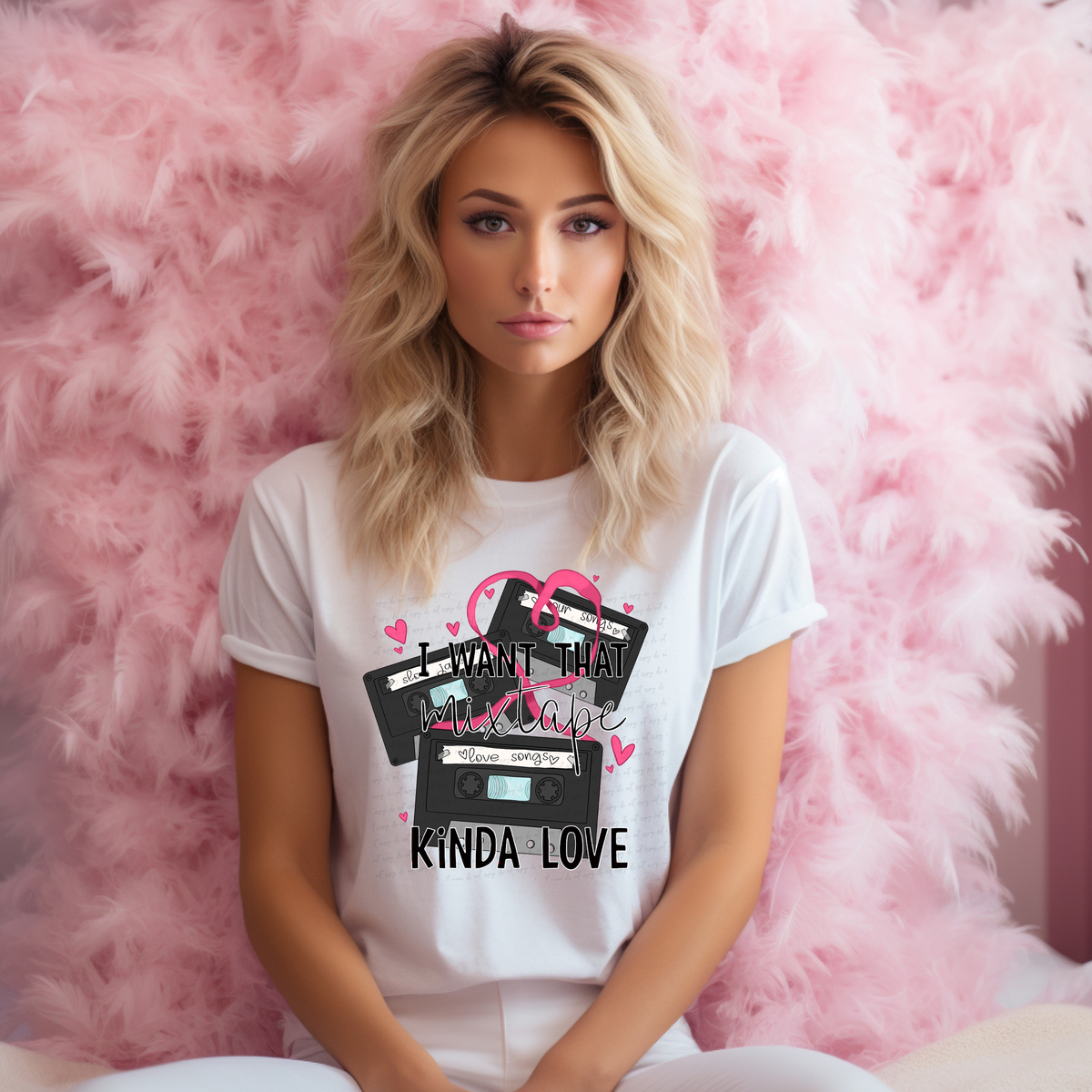 I Want That Mixtape Kinda Love Hearts 116559 DTF Transfer