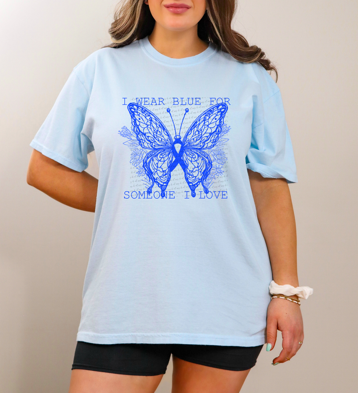 I Wear Blue For Someone I Love 63130 DTF transfer