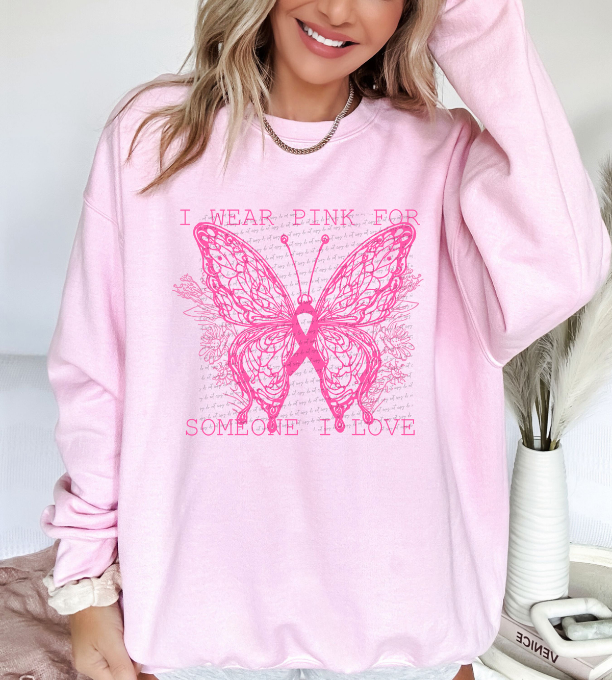 I Wear Pink  For Someone I Love 63133 DTF transfer