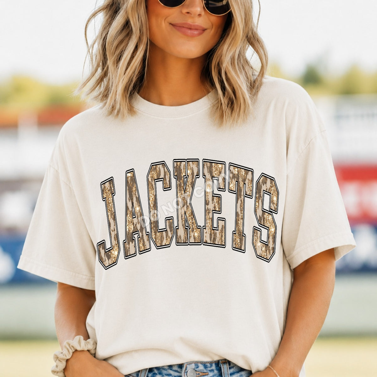Jackets leopard and gold arched (Parker) DTF transfer