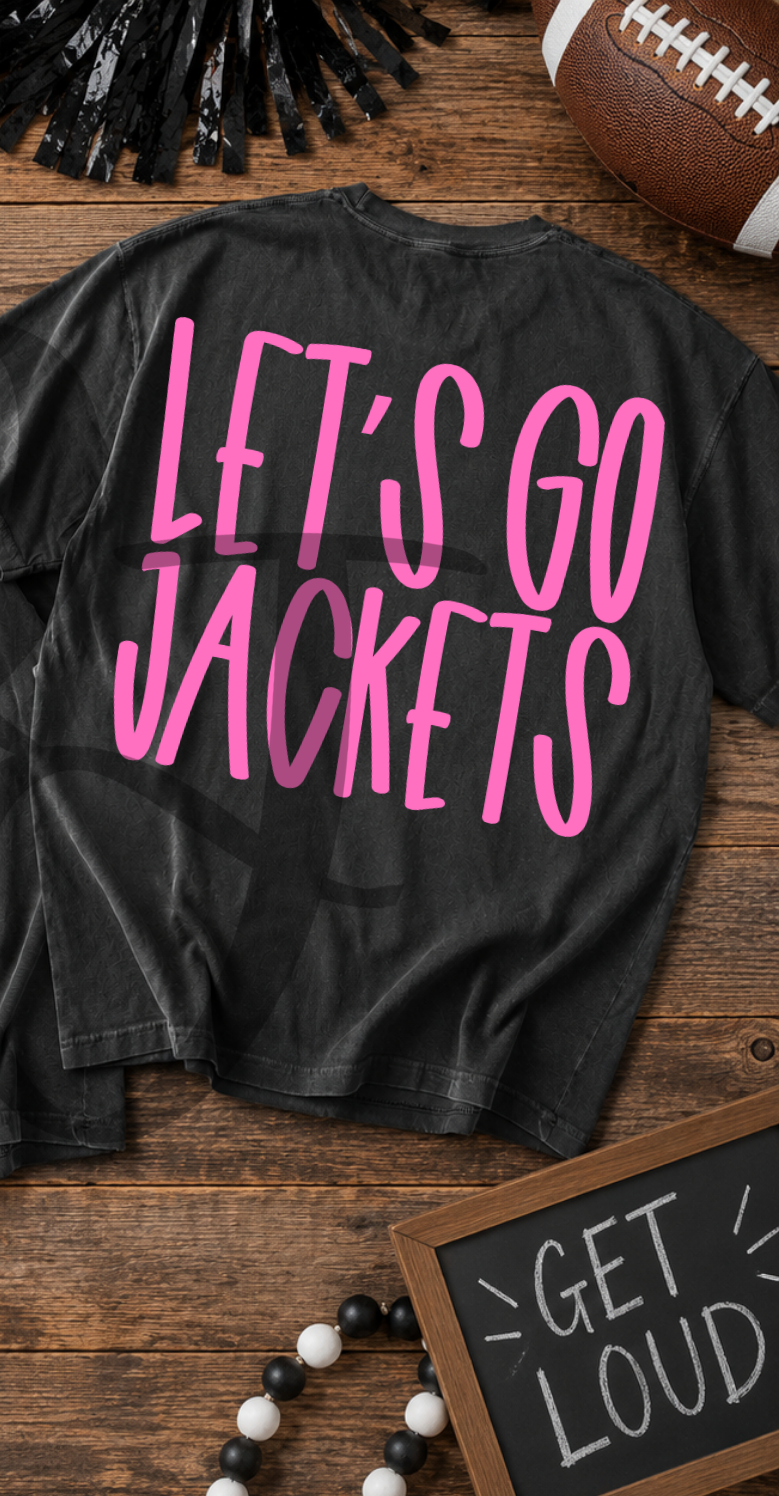 Lets go jackets- pink (Parker) DTF Transfer