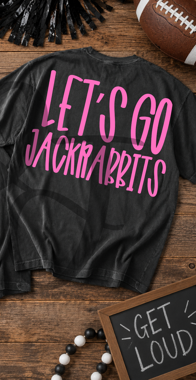 Lets go jackrabbits- pink (Parker) DTF Transfer