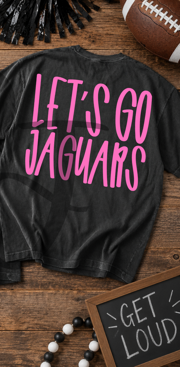 Lets go jaguars- pink (Parker) DTF Transfer