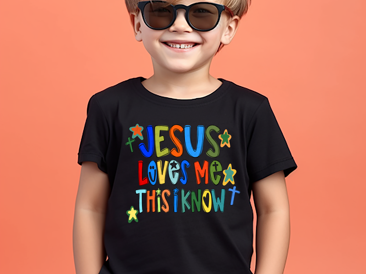 Jesus Loves Me This I Know Boy Version 108903 DTF transfer