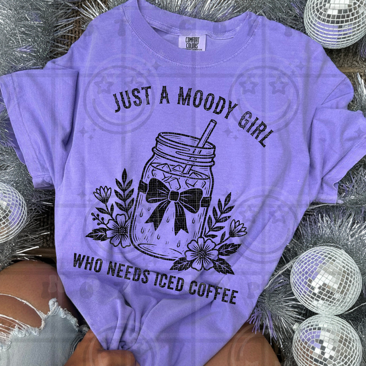 Just a moody girl BLACK (HW) DTF Transfer