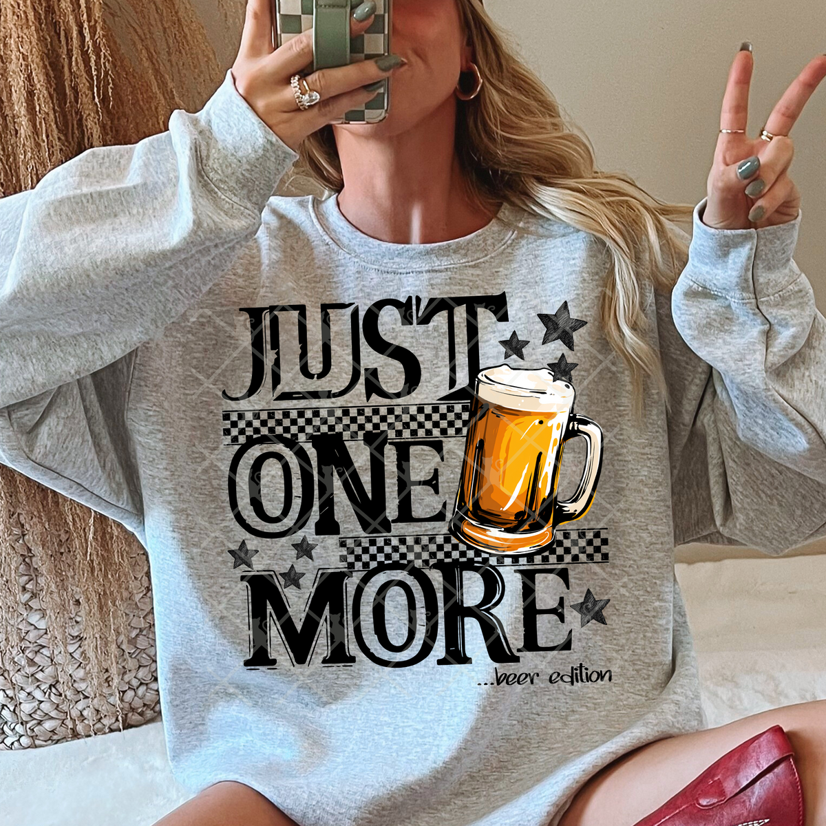 Just one more beer with stars (TTD) DTF Transfer