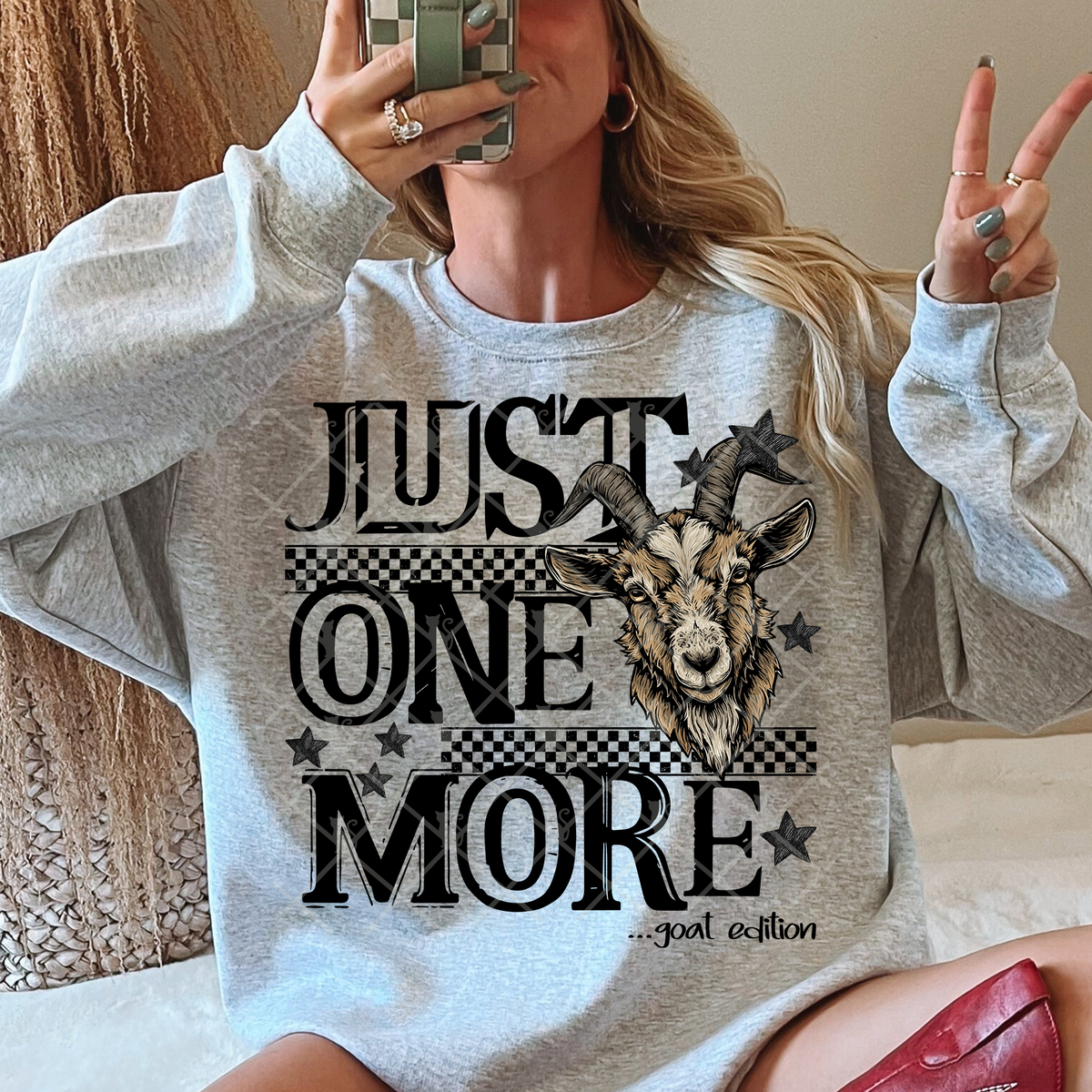 Just one more goat with stars (TTD) DTF Transfer