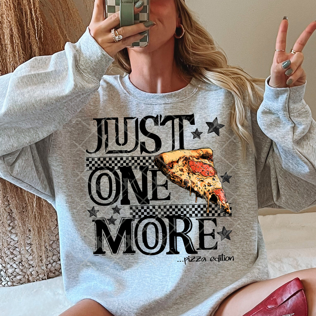 Just one more pizza with stars (TTD) DTF Transfer