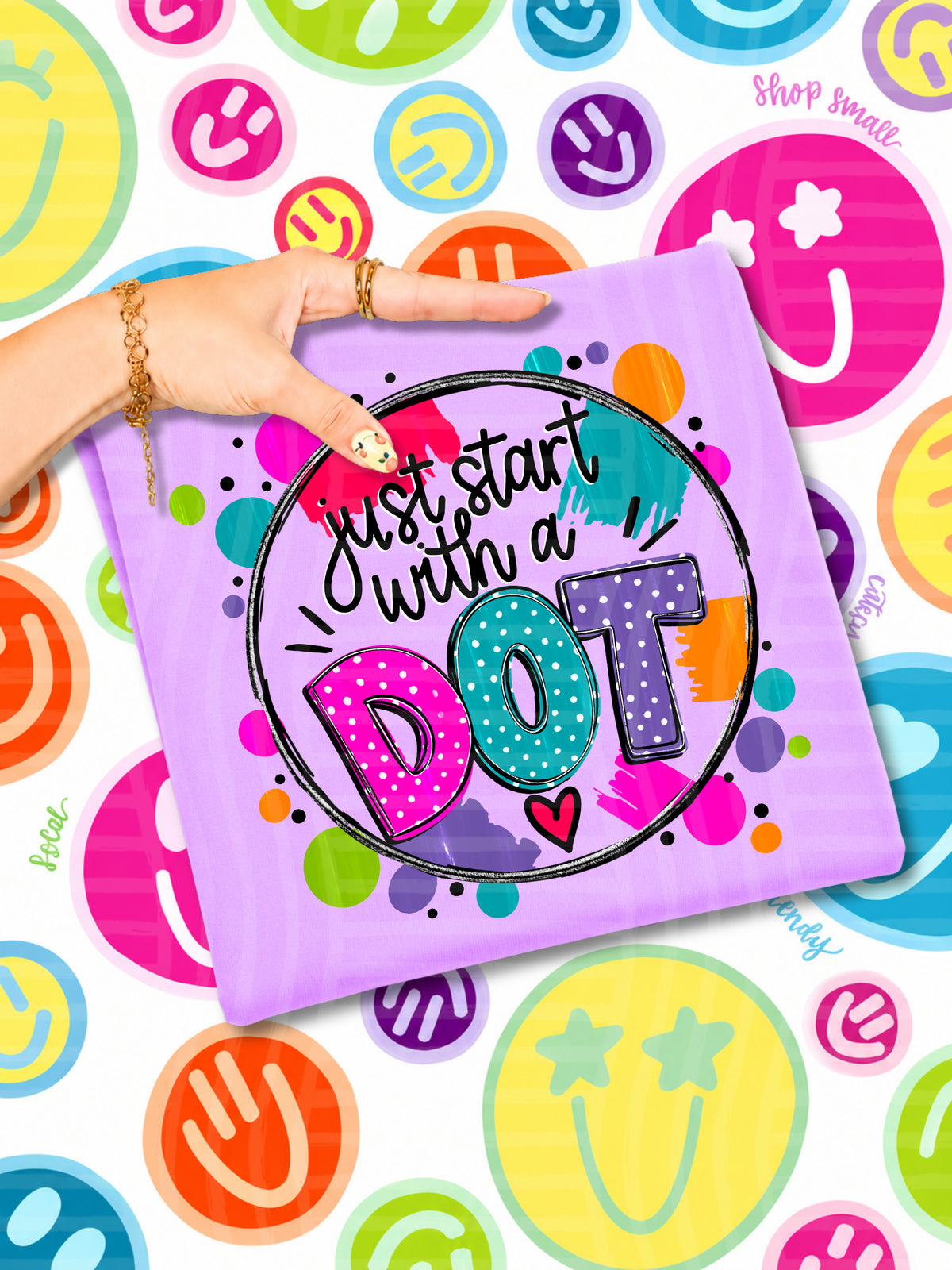 Just start with a DOT (Caplinger) DTF Transfers