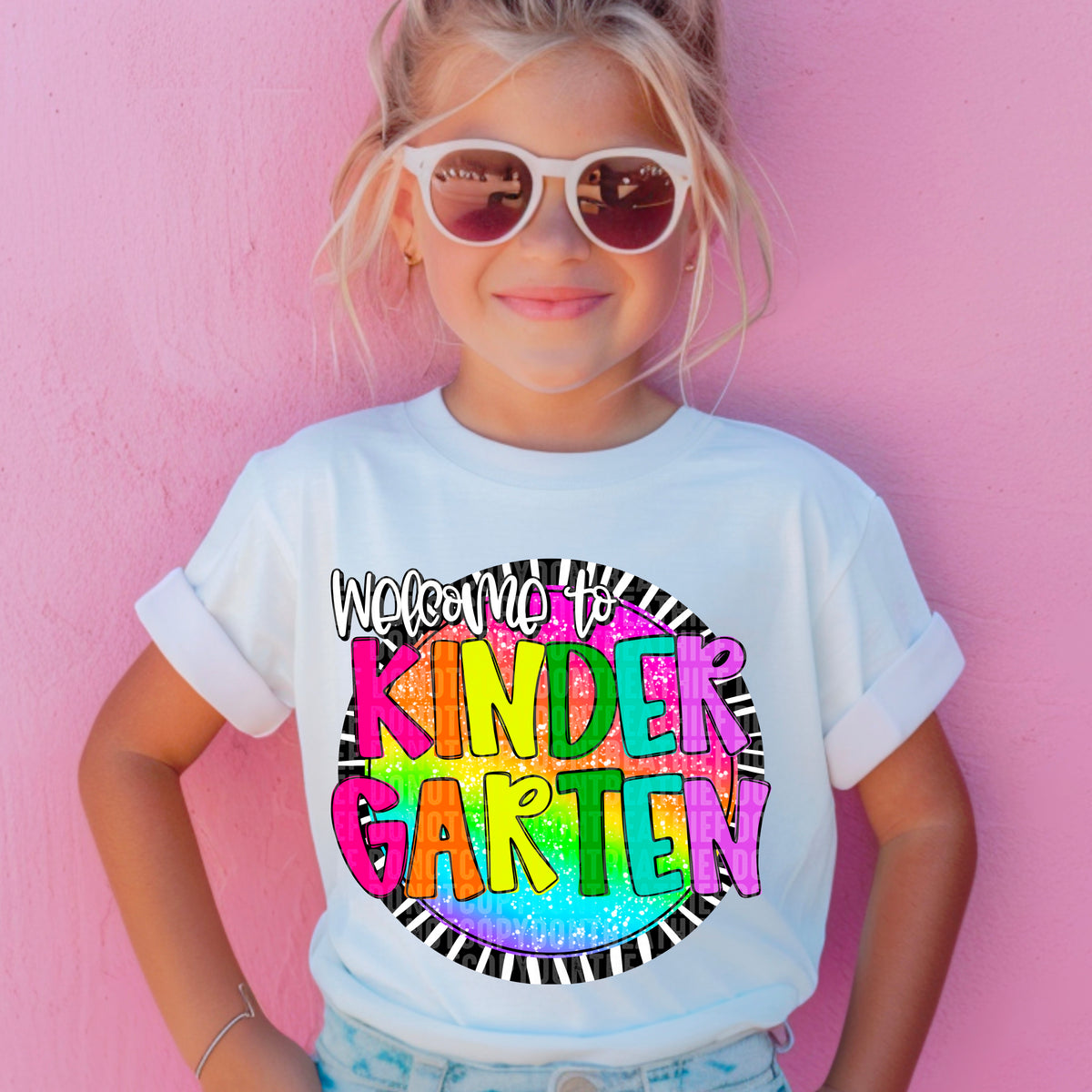 Welcome To Kindergarten - Girl 104549 DTF transfer