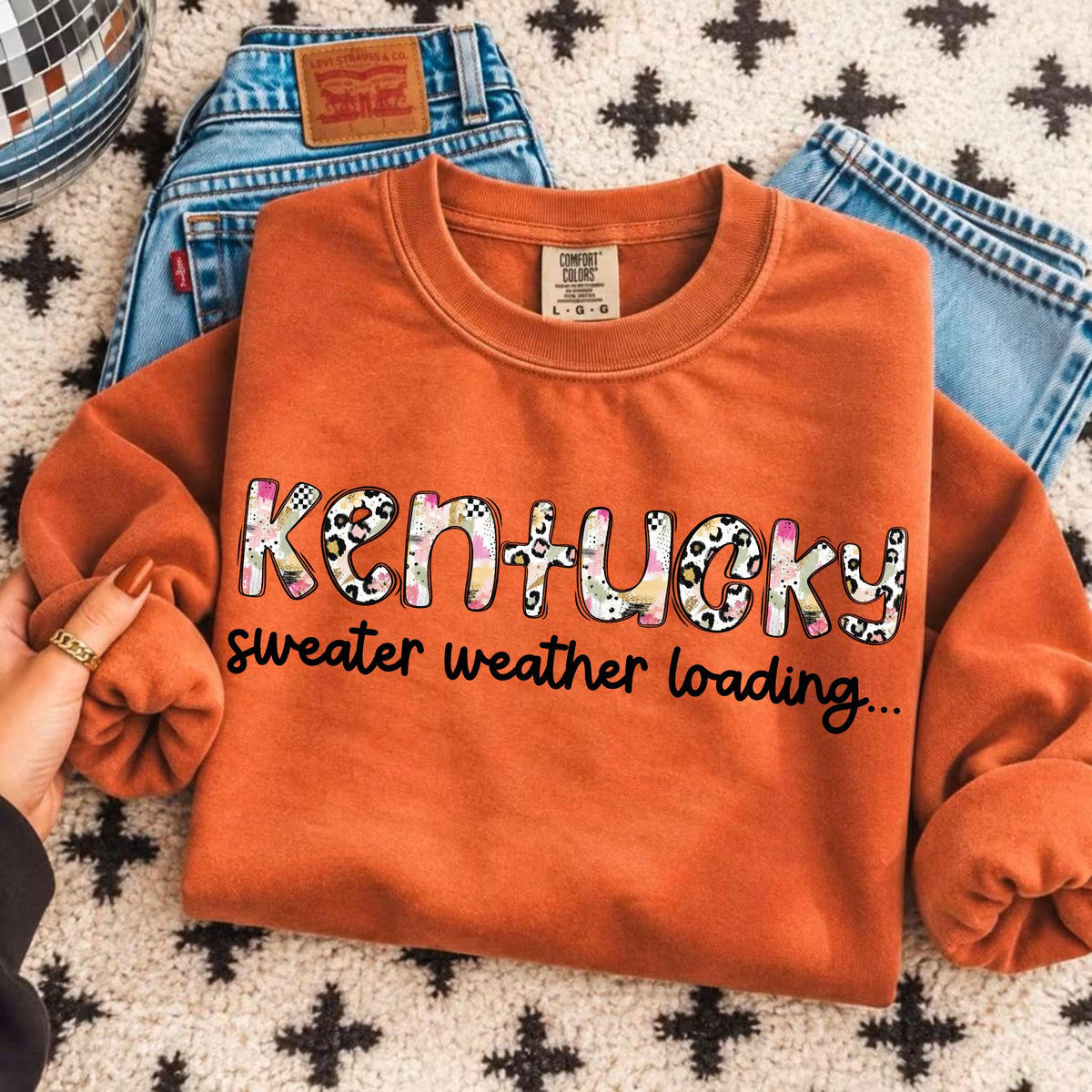 Kentucky sweater weather loading (Vehement) DTF Transfer