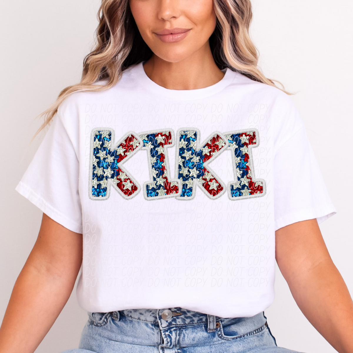 Kiki Glitter Stars (CITY) DTF transfer