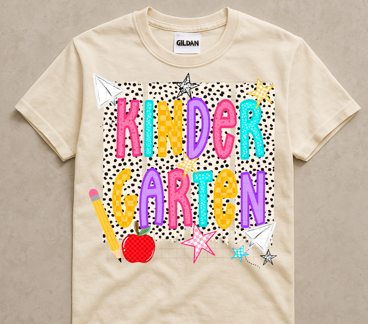 Kindergarten dalmatian stripes (Linda) DTF Transfer