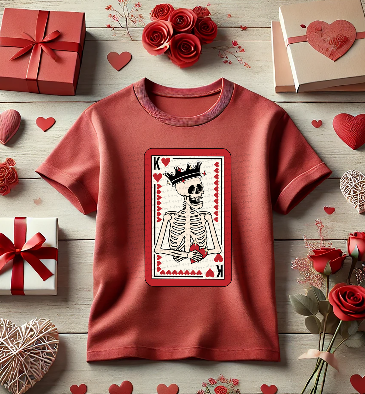 King Of Hearts Red 81530 DTF Transfer