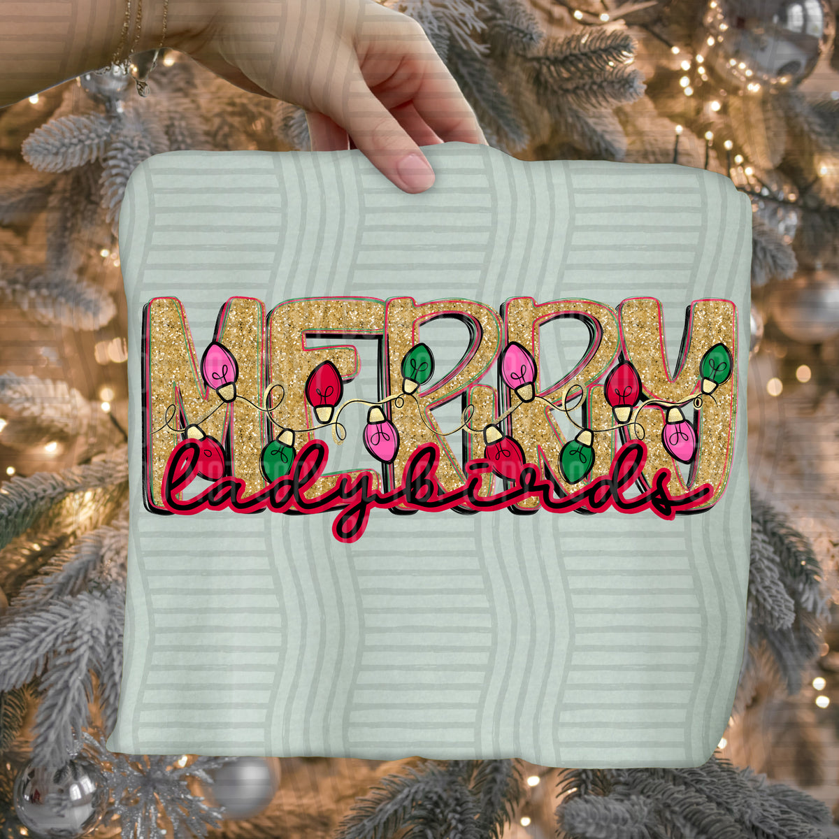 lady birds merry with lights (caplinger) DTF Transfer