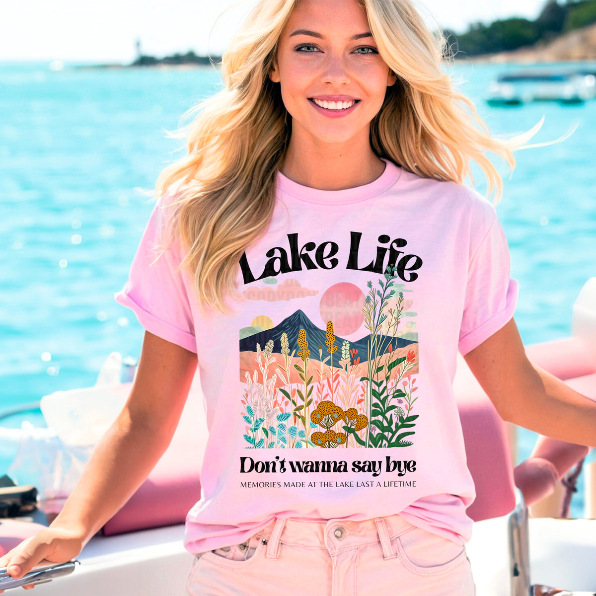 Lake Life Don't Wanna Say Bye 104415 DTF transfer