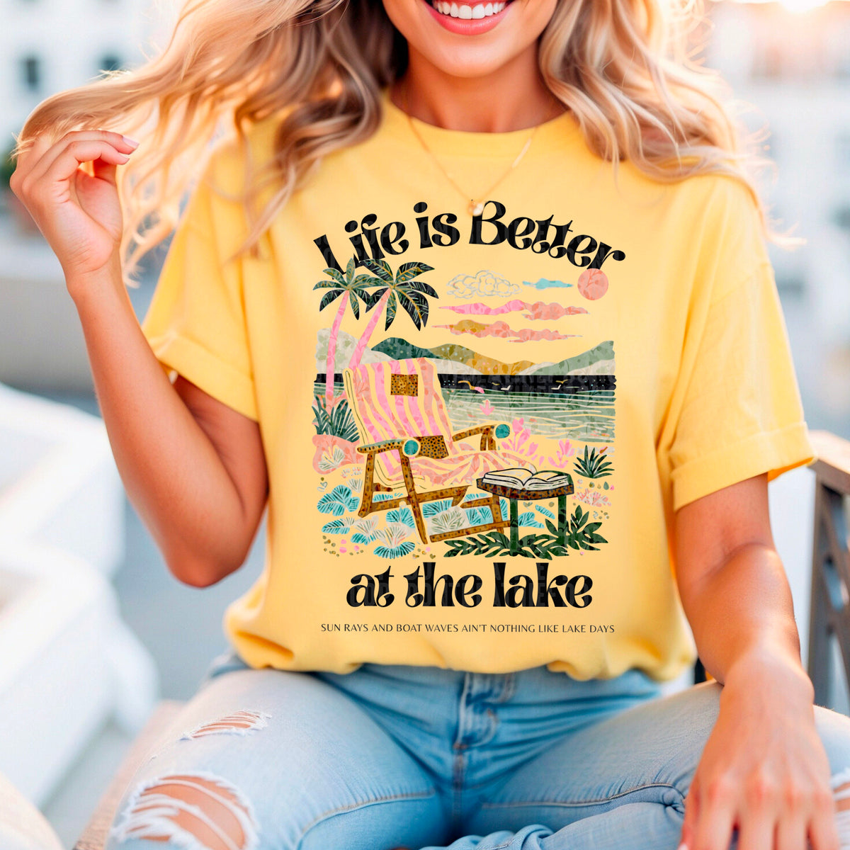 Life Is Better At The Lake 104416 DTF transfer