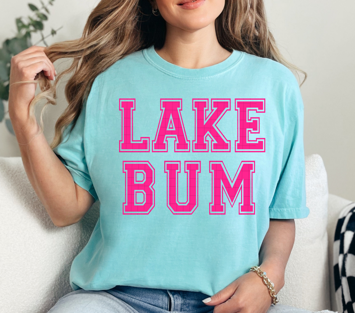 Lake bum PINK (40e) DTF Transfer